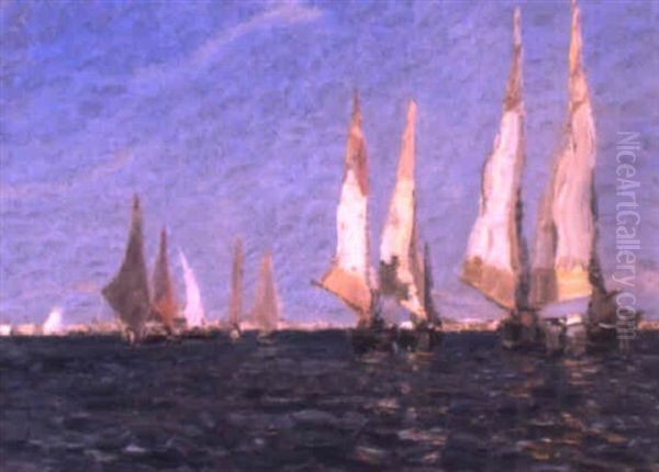 Fishing Boats, Venice Oil Painting by Emma Ciardi