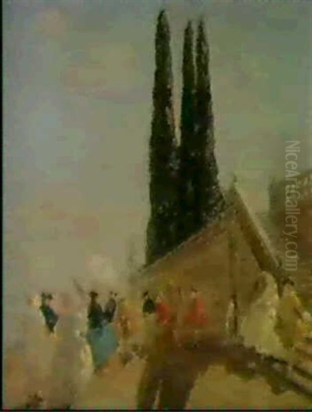 Scalone Principale Oil Painting by Emma Ciardi