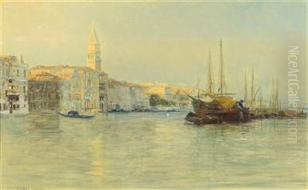 The Grand Canal Oil Painting by Guglielmo Ciardi