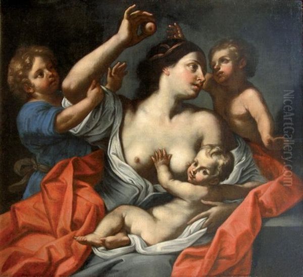 La Charite Oil Painting by Carlo Cignani