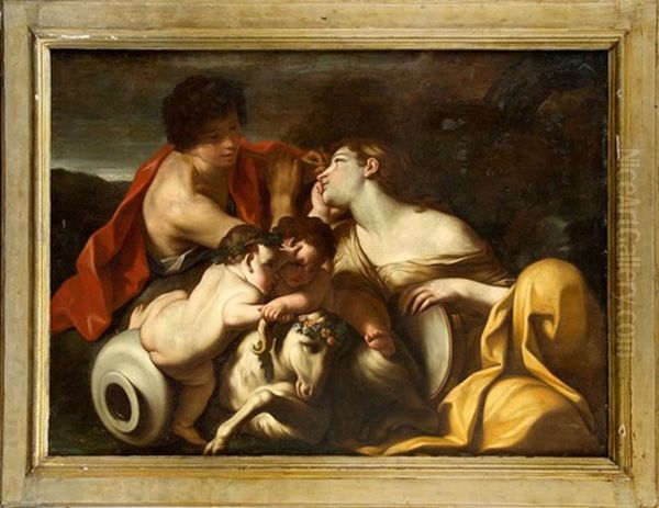 L'enfance De Jupiter Oil Painting by Carlo Cignani