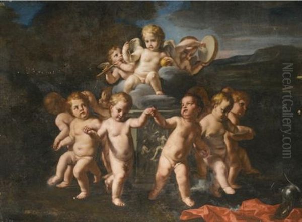 The Triumph Of Love Oil Painting by Carlo Cignani