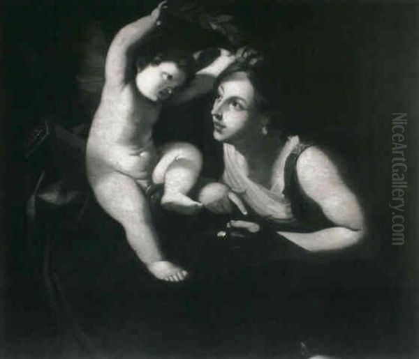 The Muse Of Painting Oil Painting by Carlo Cignani