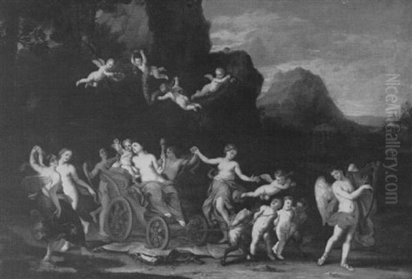 The Triumph Of Love Oil Painting by Carlo Cignani