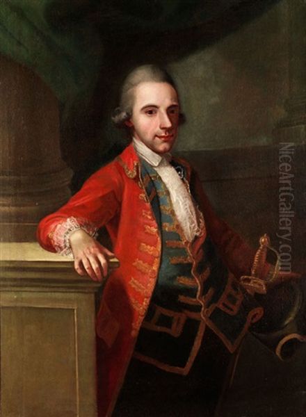 Portrait Eines Jungen Mannes Oil Painting by Giambettino Cignaroli