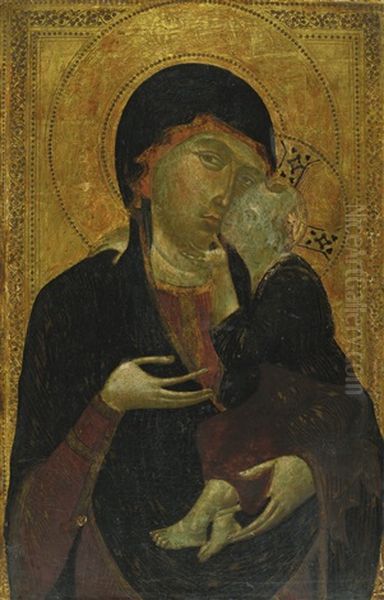 Madonna And Child Oil Painting by (Cenni Di Peppi) Cimabue