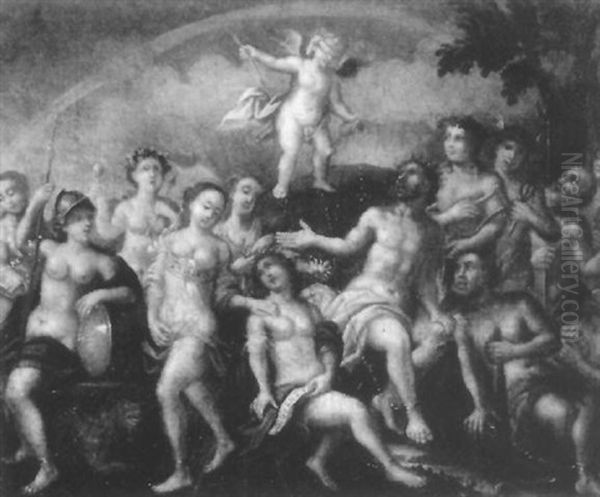 Allegorical Scene Oil Painting by (Cenni Di Peppi) Cimabue