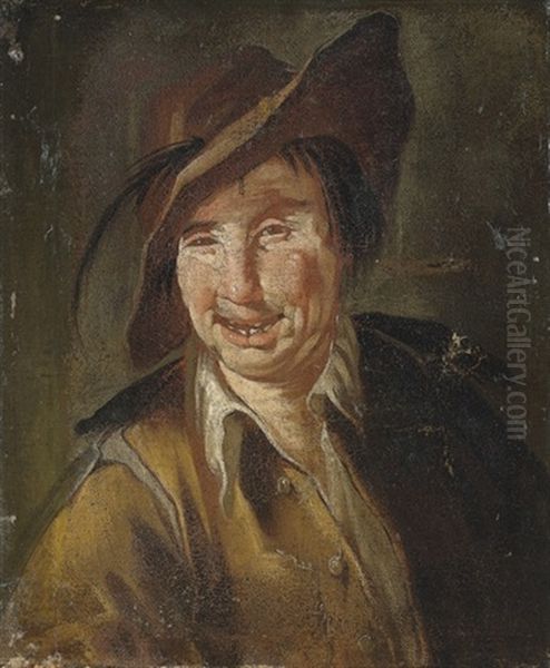 A Man In A Tan Doublet, With A Cloak And Hat Oil Painting by Giacomo Francesco Cipper
