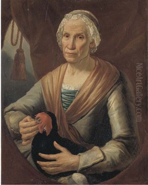 Venditrice Di Pollame Oil Painting by Giacomo Francesco Cipper
