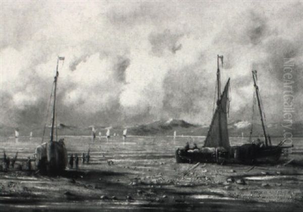 Kustenlandschaft Bei Venedig Oil Painting by Nazzareno Cipriani