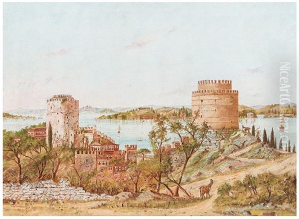 Hisar Oil Painting by David Ciraciyan