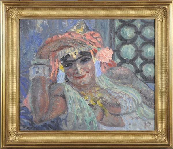 Femme Orientaliste Oil Painting by Paul Cirou