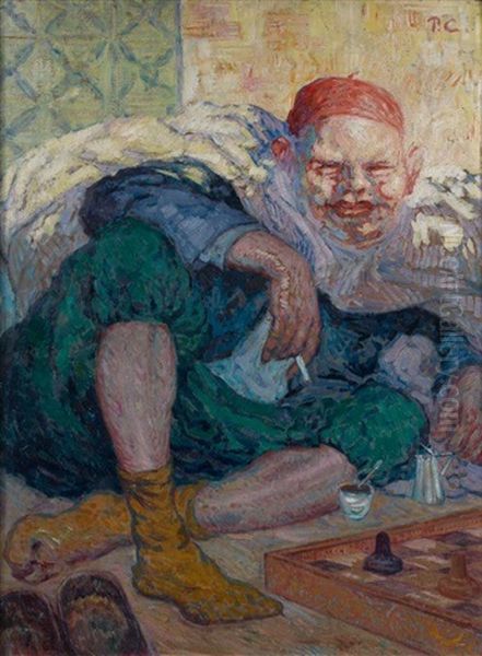 Joueur D'echecs Oil Painting by Paul Cirou