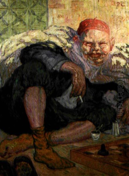 Le Joueur D'echec Oil Painting by Paul Cirou