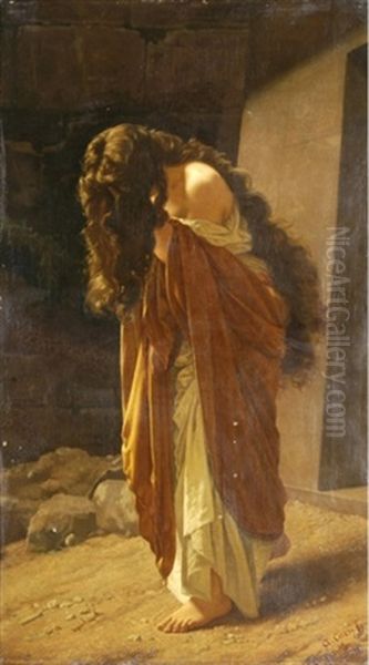 Die Bussende Mgdalena Oil Painting by Antonio Ciseri