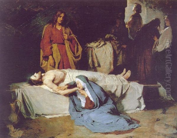 Pieta Oil Painting by Antonio Ciseri