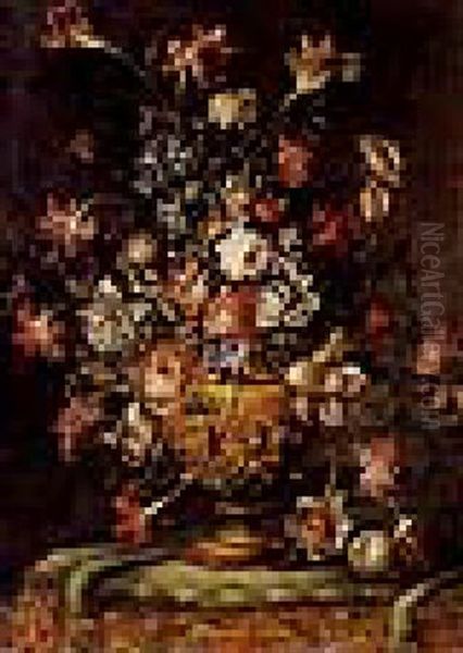 Blumenstrauss In Einer Vase Oil Painting by Pier Francesco Cittadini