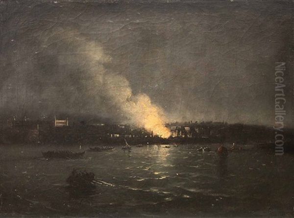 Istanbul Oil Painting by Migirdich Civanian