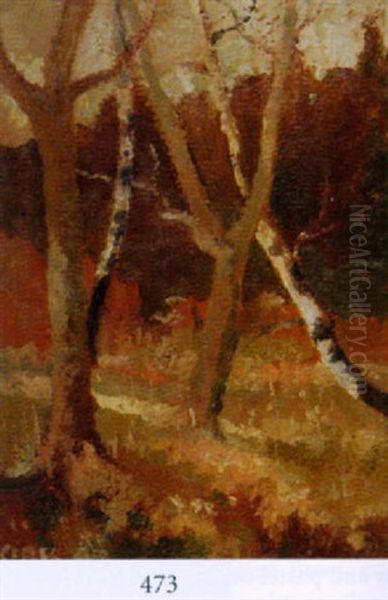 Autumn Landscape Oil Painting by Clyde Clifton Clack