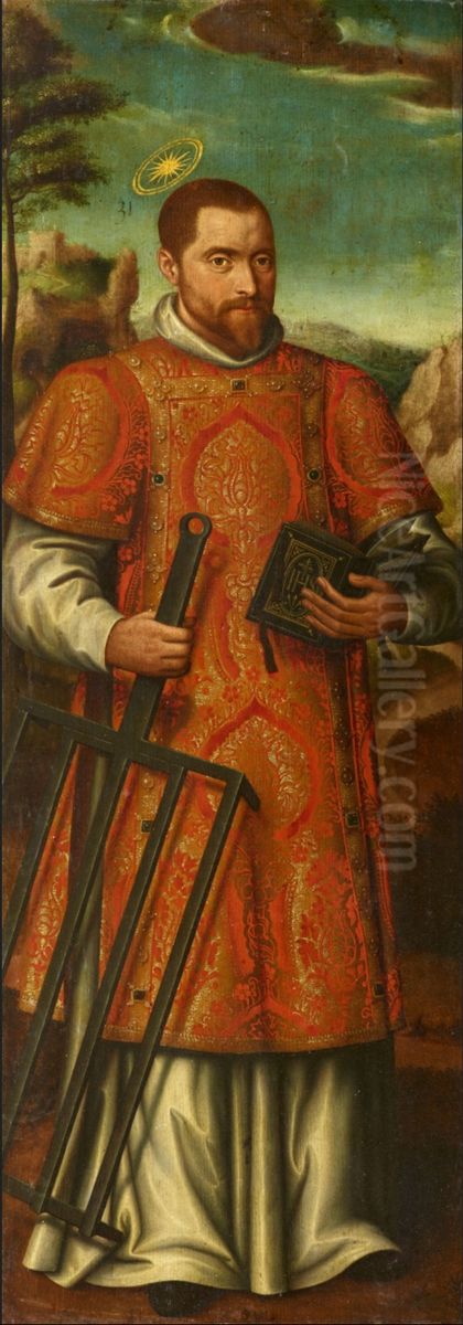 Saint Lawrence Oil Painting by Jan Claeissens