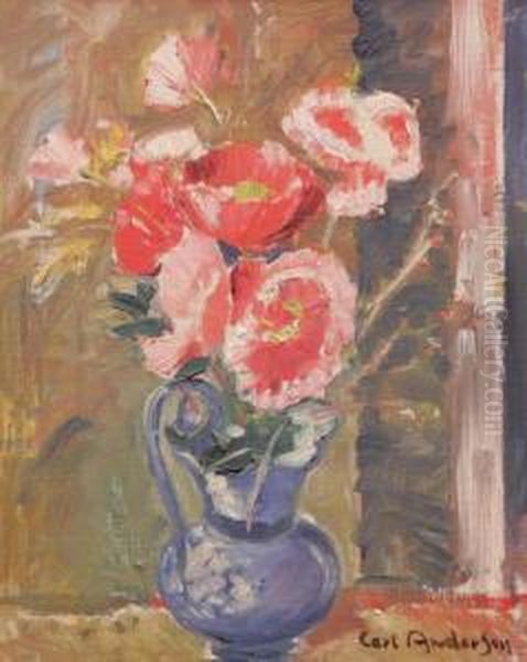 'vallmo' I Italiensk Kanna Oil Painting by Carl Andersson