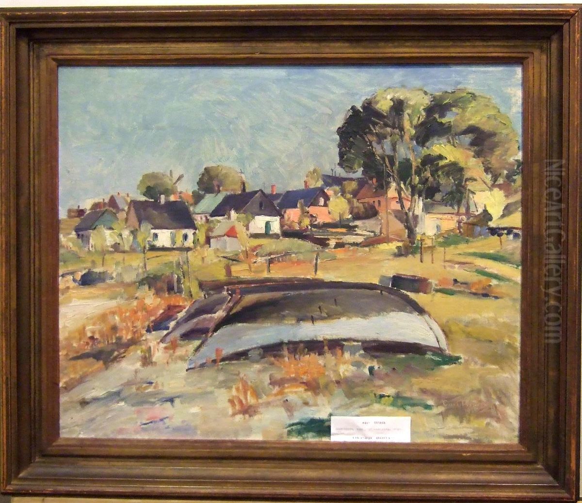 Fiskelage Baskemolla. Oil Painting by Carl Andersson