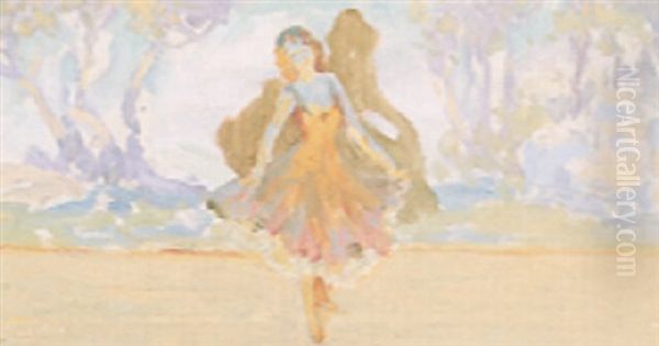 Dancer Oil Painting by William Henry Clapp