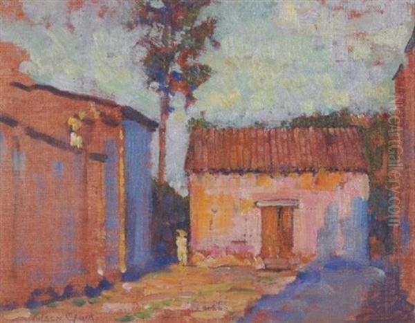 Cuernavaca Street Oil Painting by Alson Skinner Clark