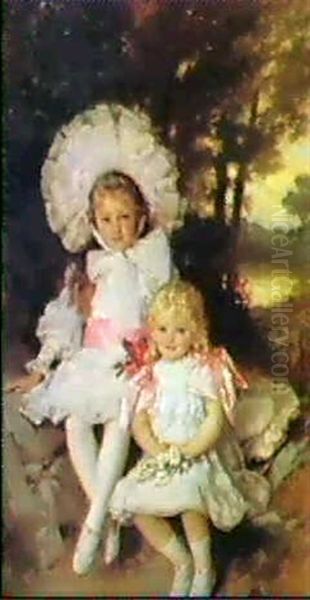 Sisters Oil Painting by James Clark