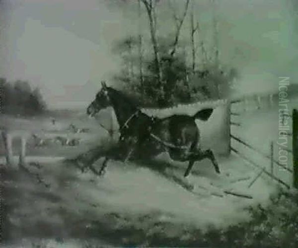 The Bolting Horse Oil Painting by James Clark