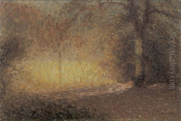 Park Aan De Leie Oil Painting by Emile Claus