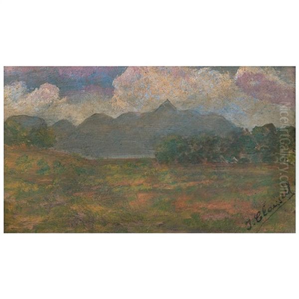 Paisaje Y Montanas, El Ajusco Oil Painting by Joaquin Clausell