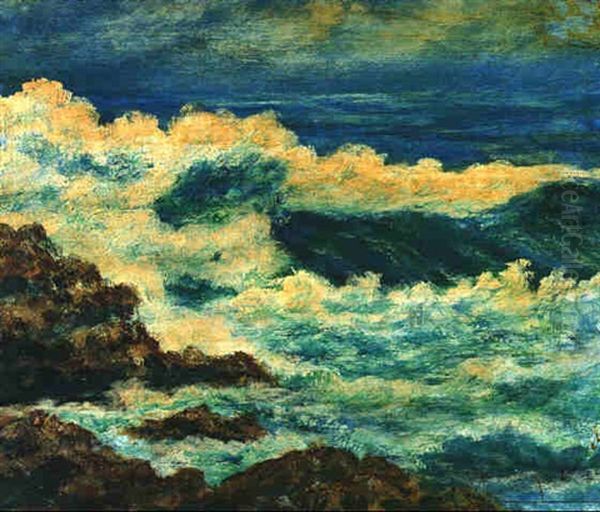 Paisaie Marino Oil Painting by Joaquin Clausell