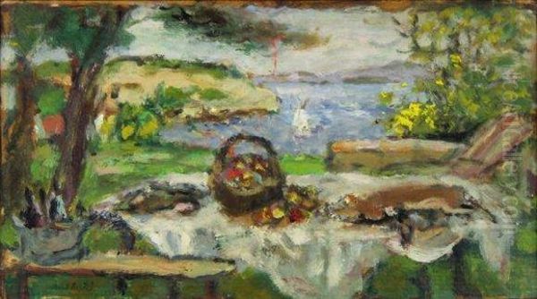 Terrasse En Mediterranee Oil Painting by Albert Andre