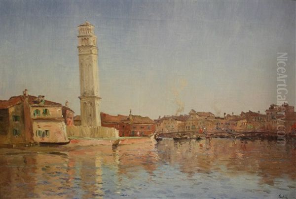 Vue Du Campanile San Pietro A Venise Oil Painting by Marie Joseph Leon Clavel Iwill