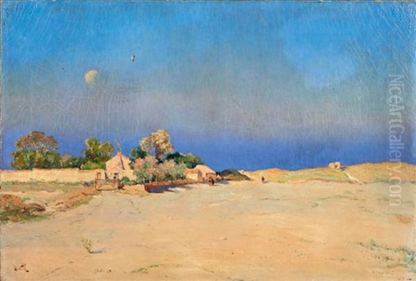 Noirmoutier Oil Painting by Marie Joseph Leon Clavel Iwill