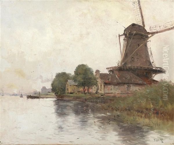 Le Moulin Oil Painting by Marie Joseph Leon Clavel Iwill