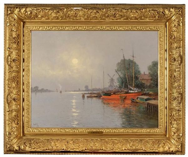 Effet Gris Au Matin Oil Painting by Marie Joseph Leon Clavel Iwill