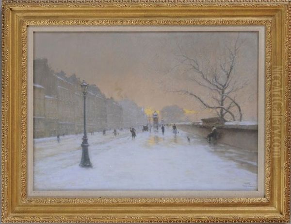 Neige Fondante Oil Painting by Marie Joseph Leon Clavel Iwill