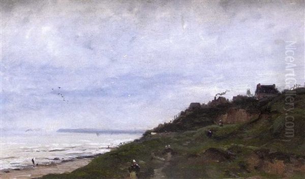 Les Graves, Villerville Oil Painting by Marie Joseph Leon Clavel Iwill