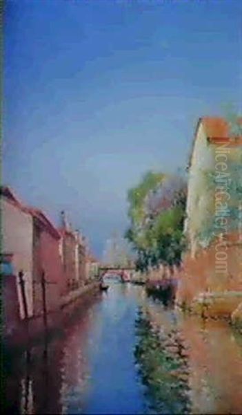Canal Du Ceneiro Oil Painting by Marie Joseph Leon Clavel Iwill