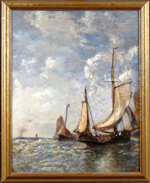 Marine Oil Painting by Paul Jean Clays