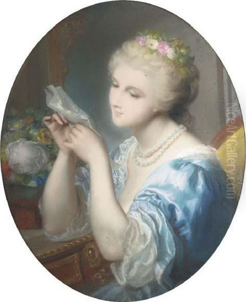 The Love Letter Oil Painting by Jules Andre