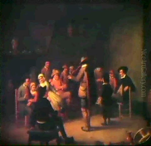 Marche St Catherine Oil Painting by Jean Van Cleemput