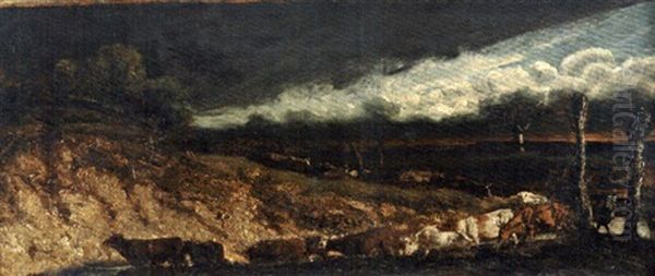 Le Retour Du Troupeau Oil Painting by Jean-Baptiste Clesinger