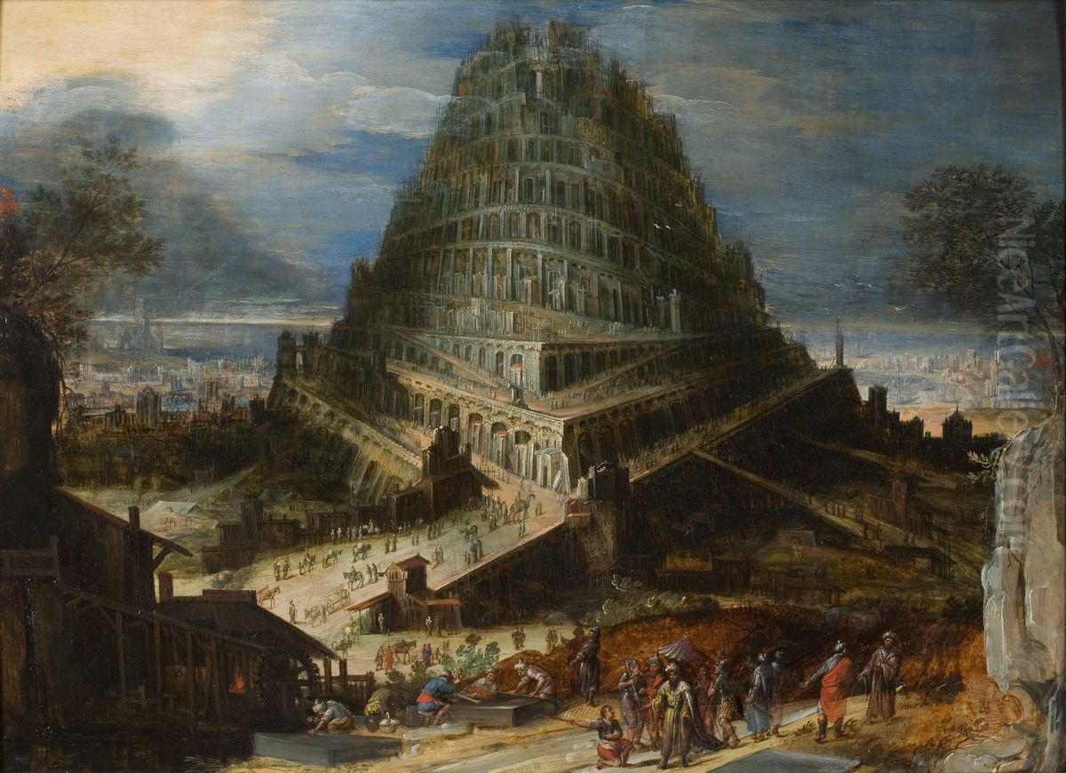 The Tower Of Babel Oil Painting by Hendrick van Cleve III