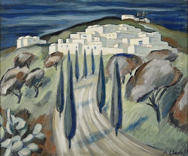 Den Vita Staden Oil Painting by Agnes Cleve