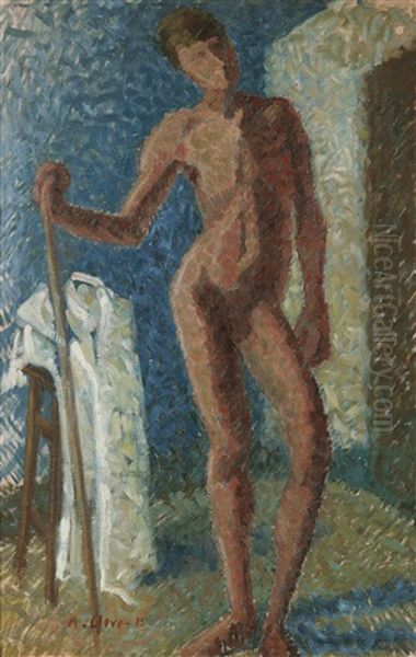 Modell Oil Painting by Agnes Cleve