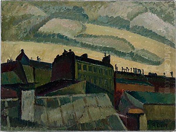 Hustak Oil Painting by Agnes Cleve