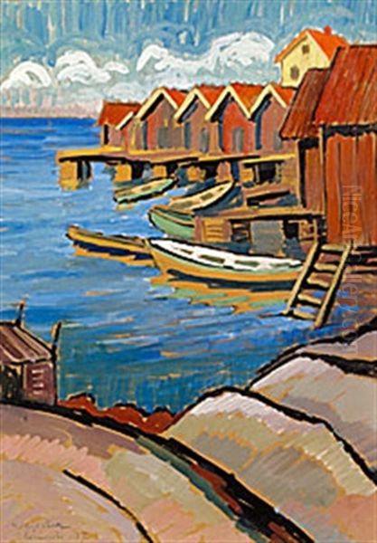 Sjobodar, Karringon Oil Painting by Agnes Cleve